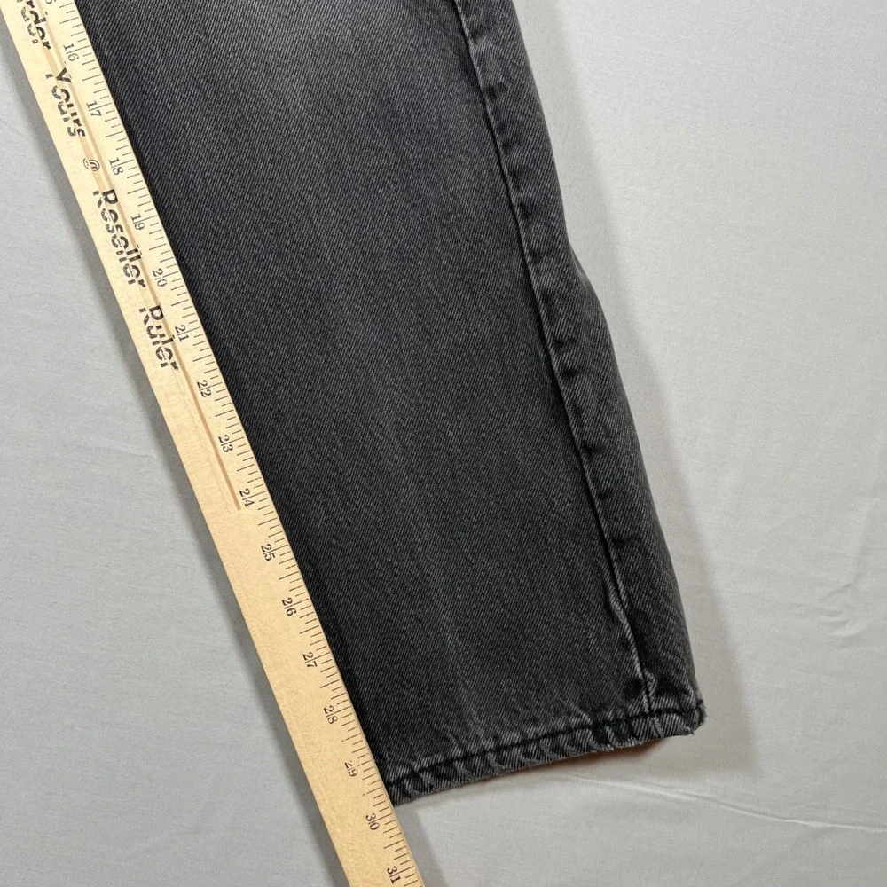 Vintage Levis 501 Mens Faded Black Classic Button Fly Jeans 30x30 Made in USA